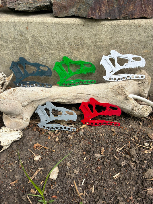 3-D Printed Allosaurus Floss Organizer