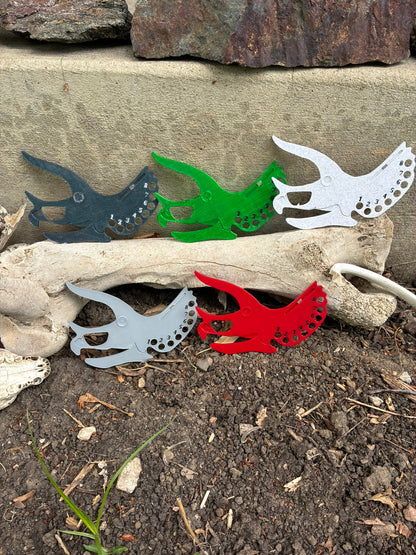 3-D Printed Triceratops Floss Organizer