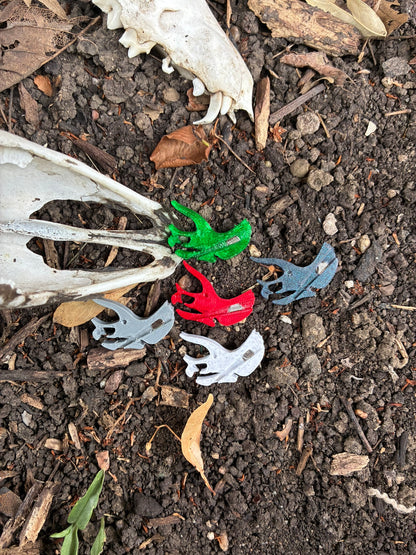 3-D Printed Triceratops Needle Minder