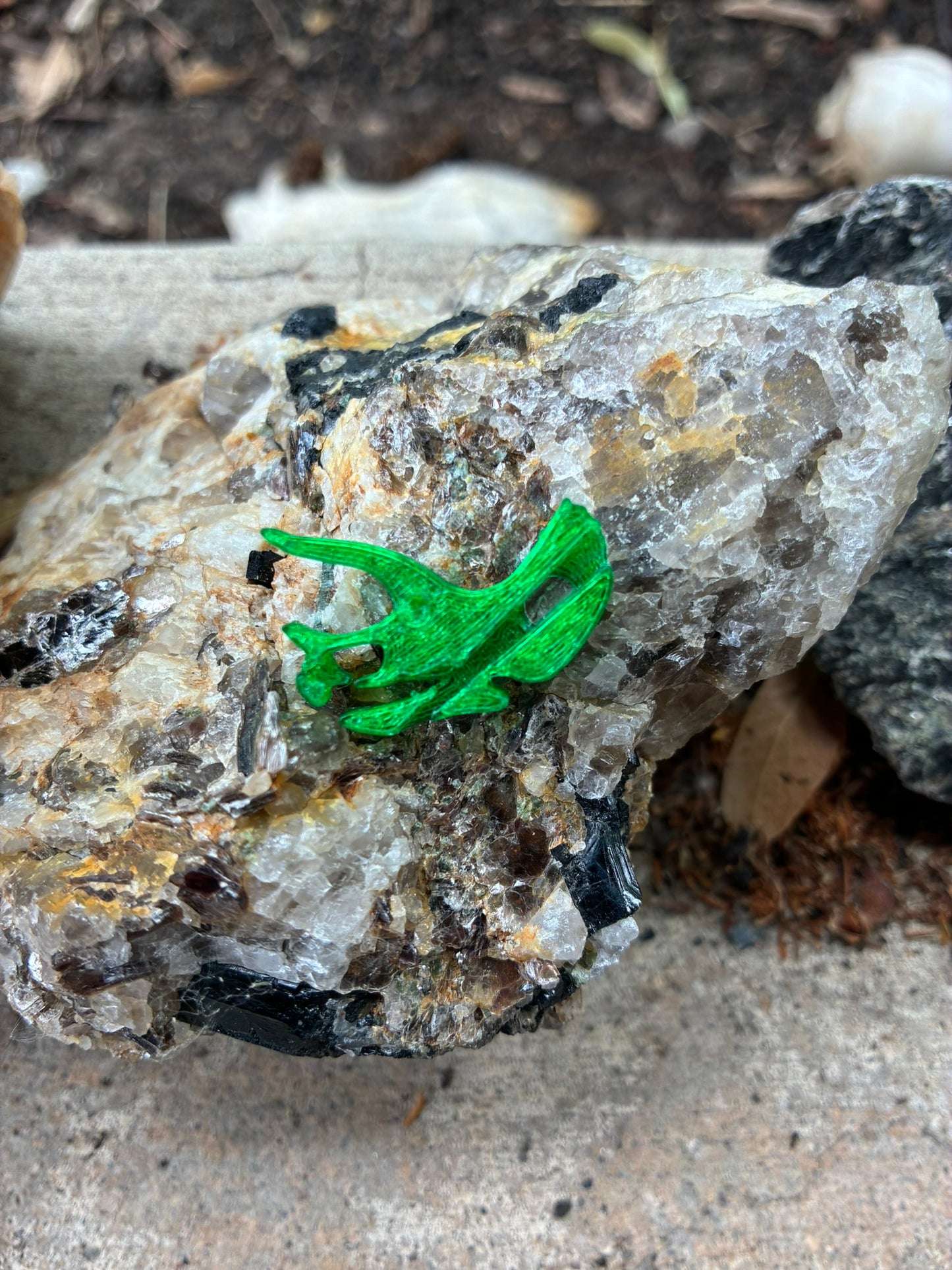 3-D Printed Triceratops Needle Minder
