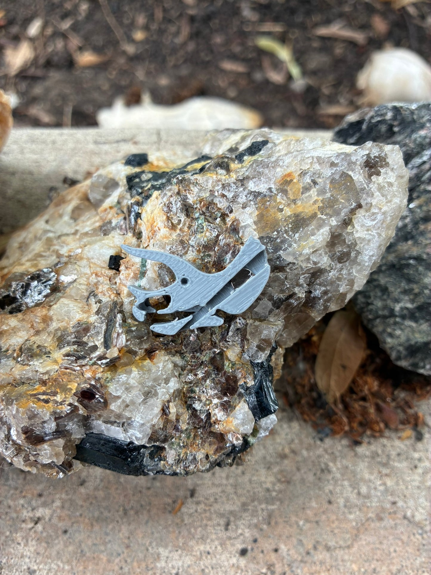 3-D Printed Triceratops Needle Minder