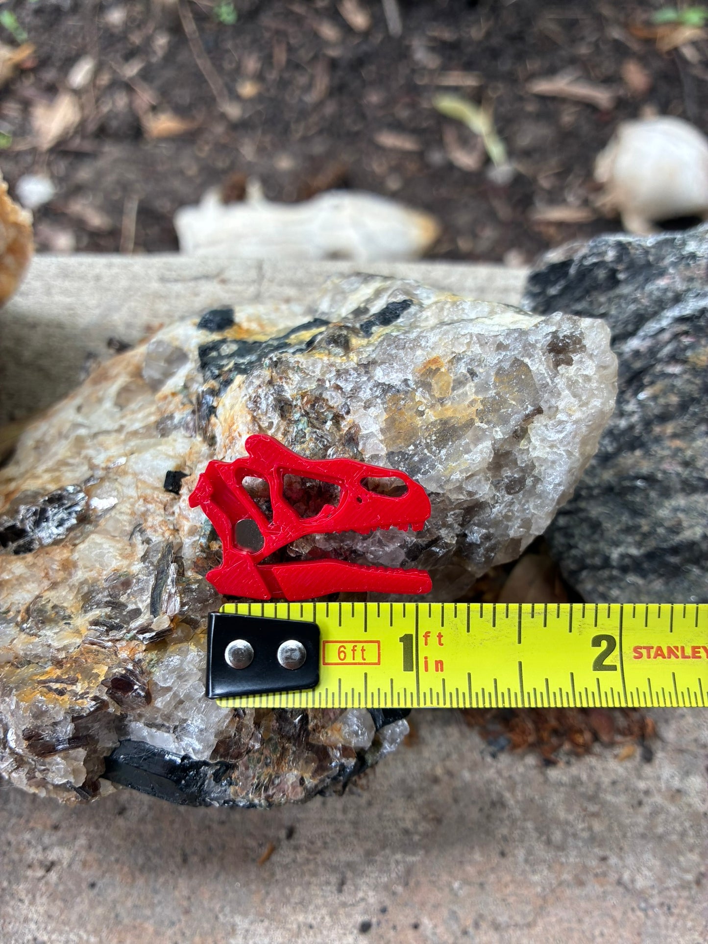 3-D Printed Allosaurus Needle Minder